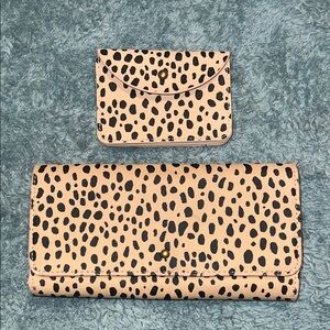 Universal Thread Leopard Card Holder & Wallet Bundle